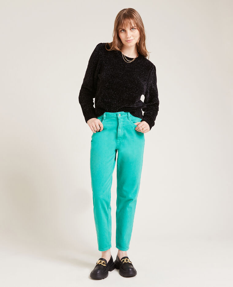 Pull en maille chenille noir - Pimkie