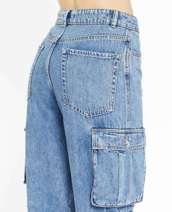 Jean cargo large bleu - Pimkie