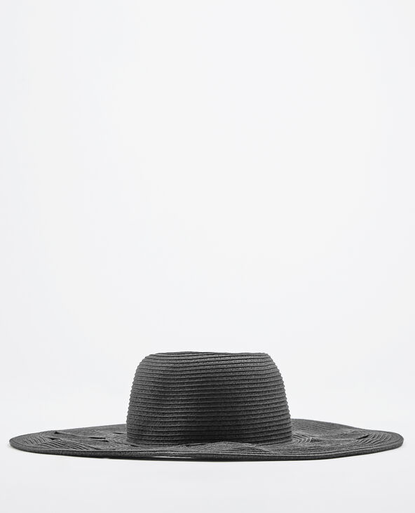 Capeline paille noir - Pimkie