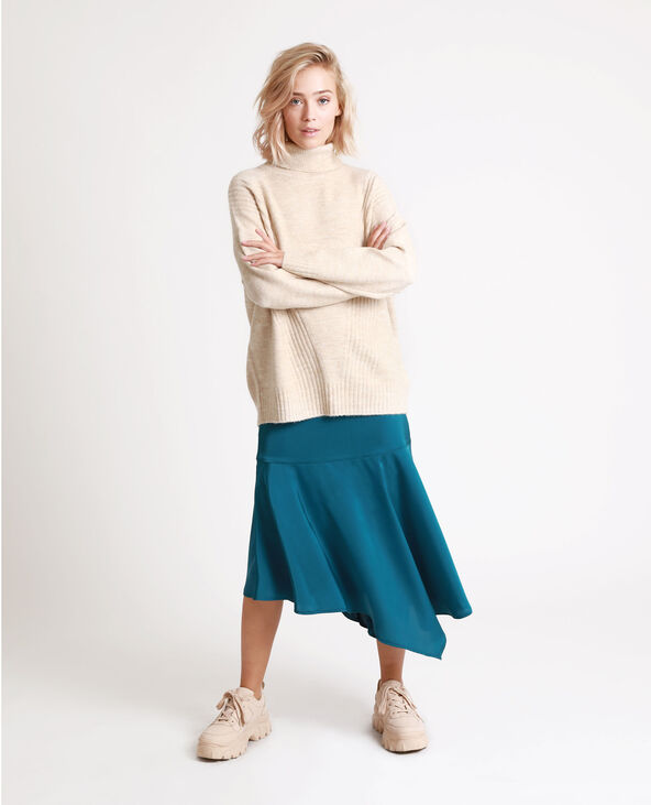 Pull à col roulé beige - Pimkie
