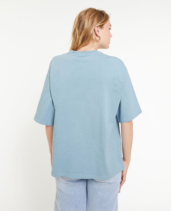 T-shirt oversize avec imprimé  bleu - Pimkie