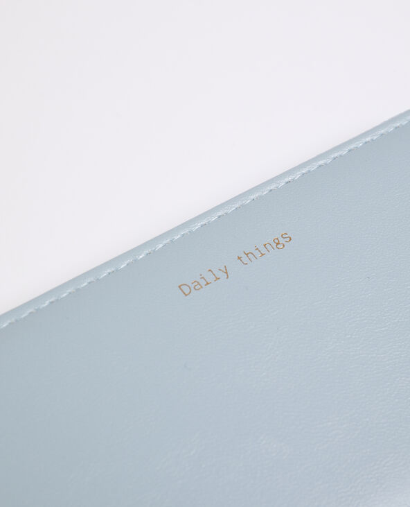 Portefeuille en simili cuir bleu - Pimkie