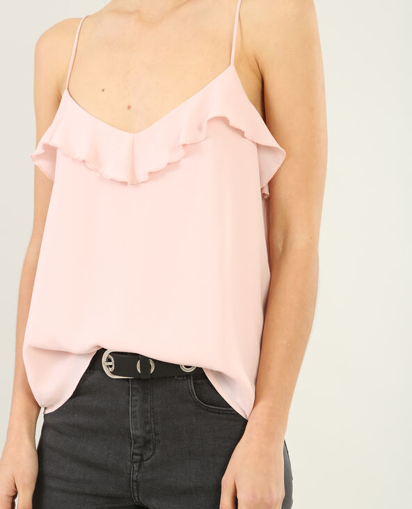 Top volanté rose clair - Pimkie