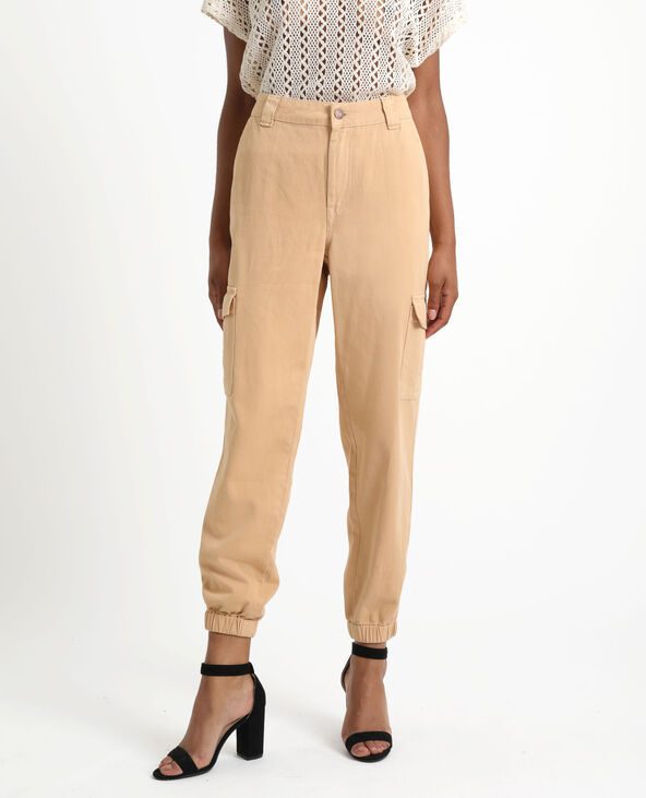 Pantalon cargo beige - Pimkie