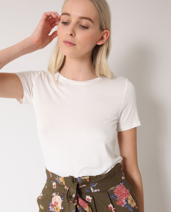 T-shirt à manches courtes blanc - Pimkie