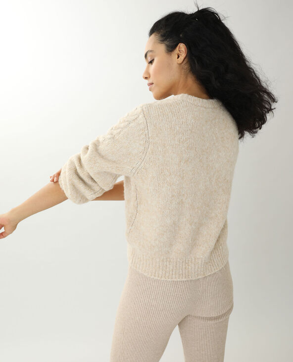 Gilet torsadé beige - Pimkie