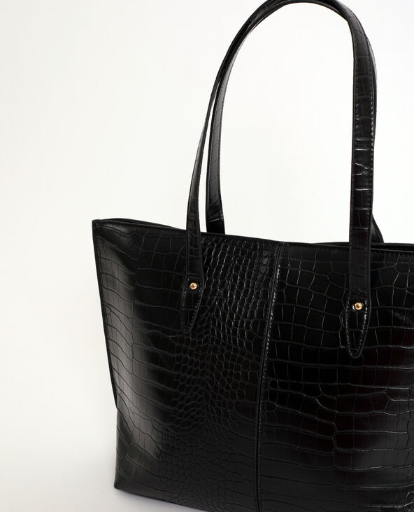 Sac cabas croco noir - Pimkie
