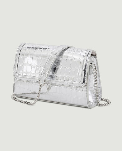 Sac pochette avec chaines argenté - Pimkie