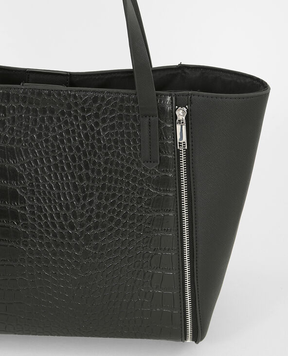 Sac cabas croco noir - Pimkie