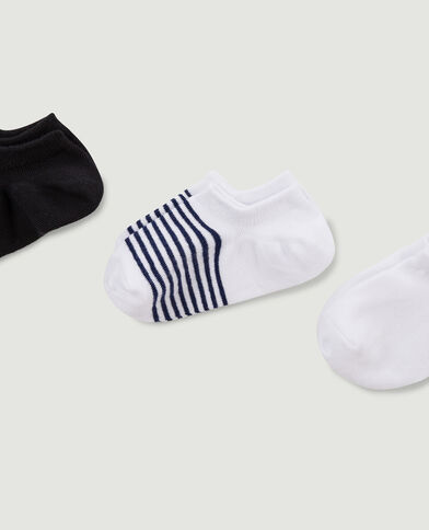 Lot de 3 paires de chaussettes invisibles noir - Pimkie