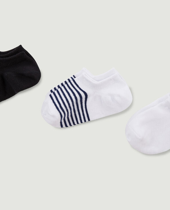Lot de 3 paires de chaussettes invisibles noir - Pimkie