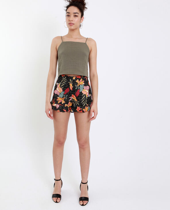 Crop top à fines bretelles taupe - Pimkie