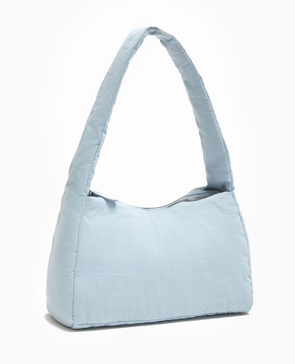 Sac porté épaule en nylon rembourré bleu - Pimkie