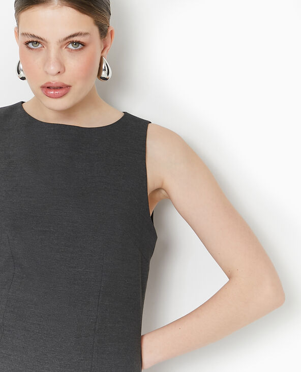 Robe courte sans manches gris foncé - Pimkie