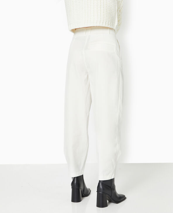 Pantalon balloon en toile écru - Pimkie