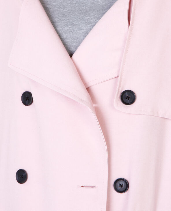 Trench fluide rose clair - Pimkie