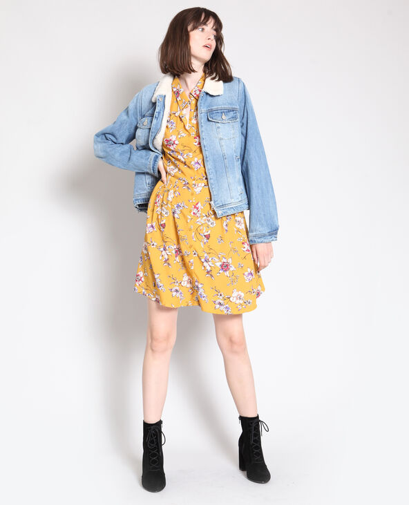 Veste en jean doublée bleu - Pimkie