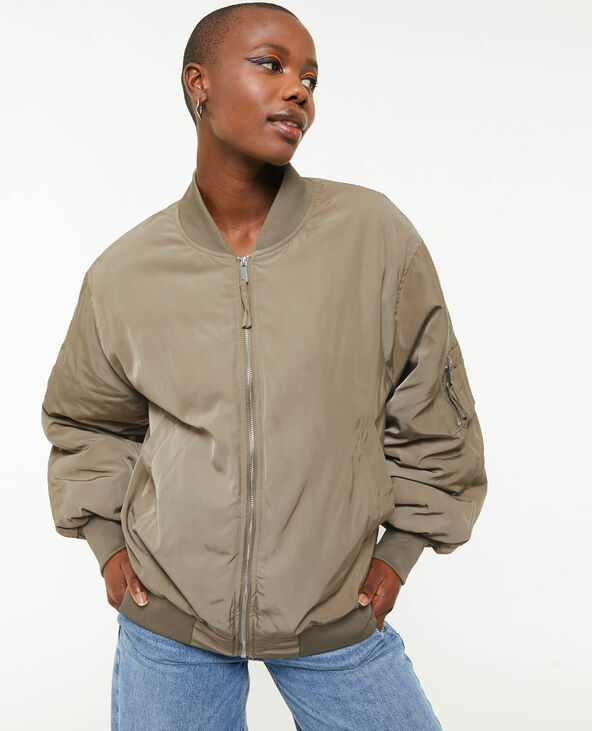Bomber oversize vert kaki - Pimkie