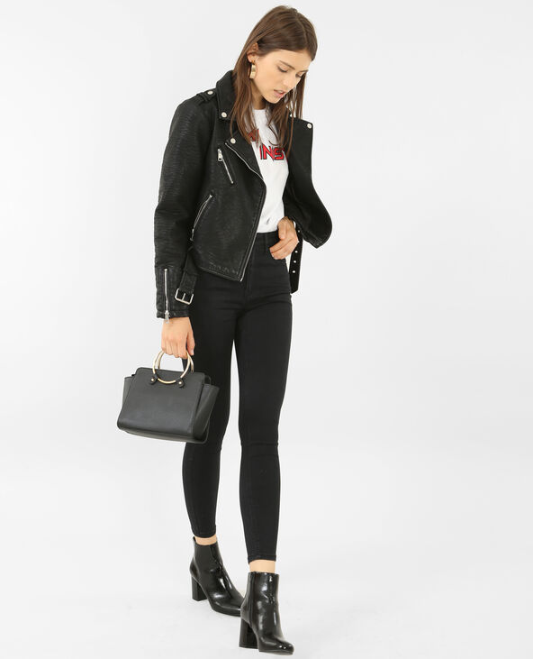 Jean skinny taille haute noir - Pimkie