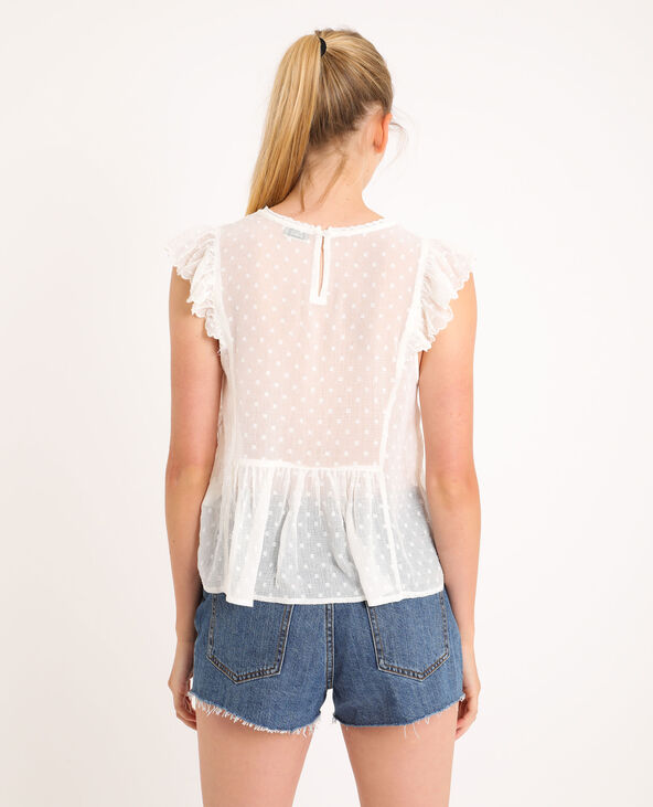 Top en dentelle blanc - Pimkie