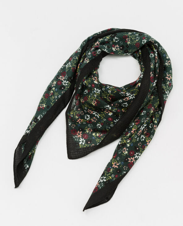 Foulard imprimé vert de gris - Pimkie