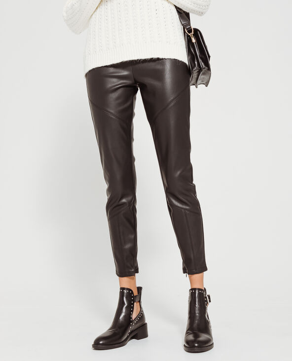 Pantalon en simili cuir