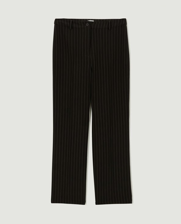 Pantalon city droit rayé noir - Pimkie