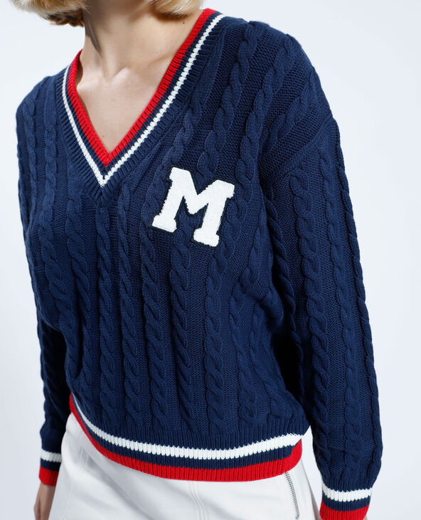 Pull esprit université bleu marine - Pimkie