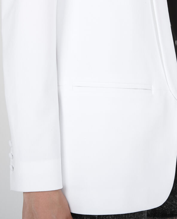 Blazer col châle blanc - Pimkie
