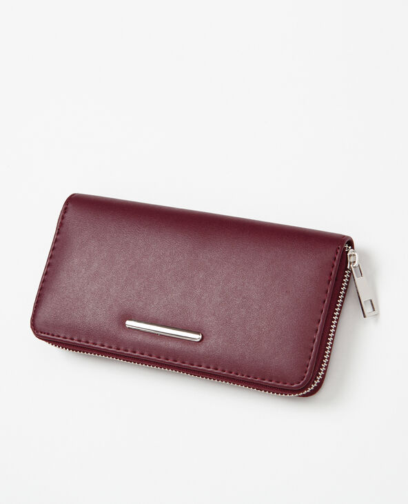 Portefeuille compagnon bordeaux - Pimkie