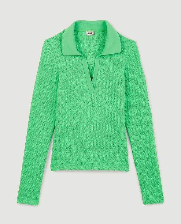 T-shirt polo torsadé vert olive - Pimkie