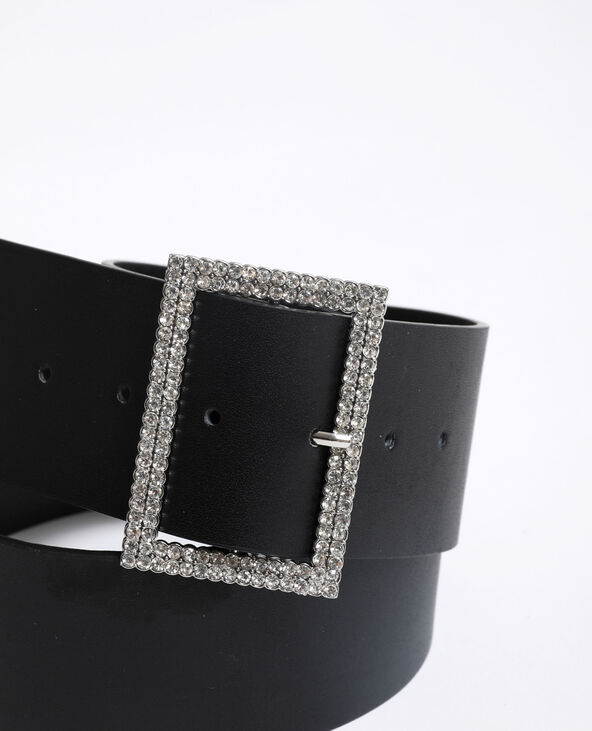 Ceinture à strass noir - Pimkie