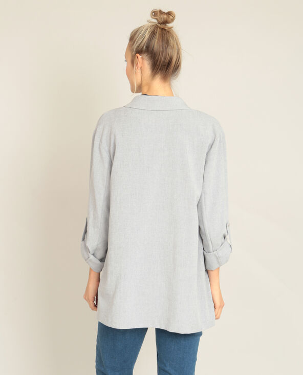 Blazer fluide gris foncé - Pimkie
