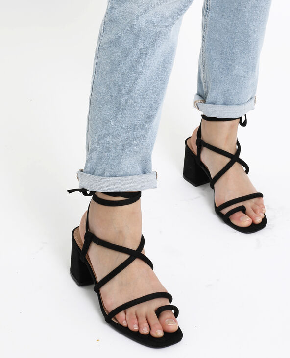 Sandales à talons noir - Pimkie