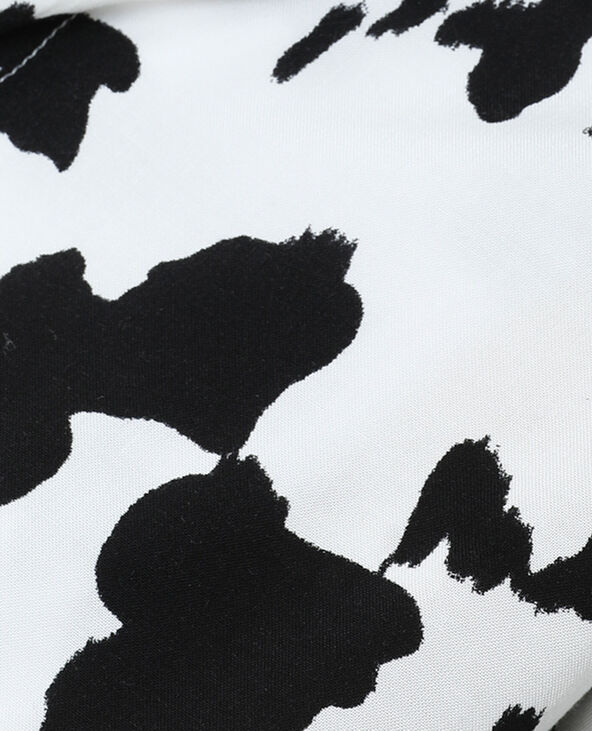 Chemise nouée vache noir - Pimkie