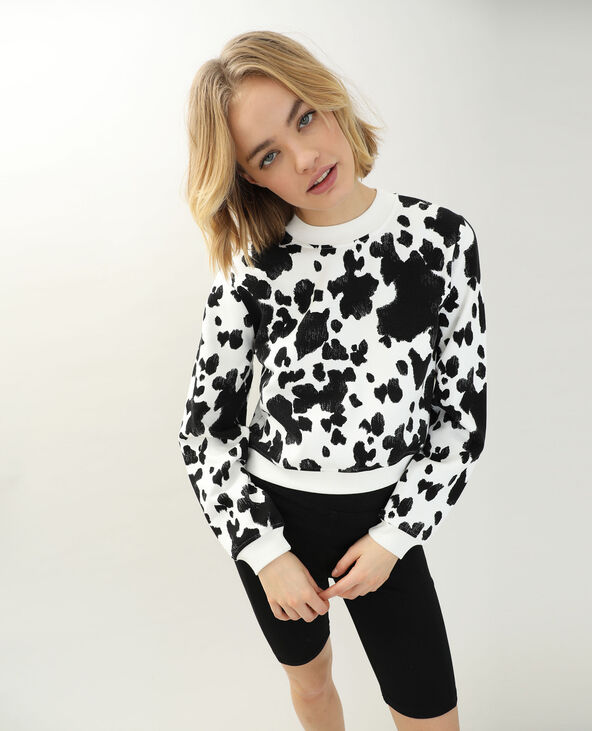 Sweat vache blanc - Pimkie
