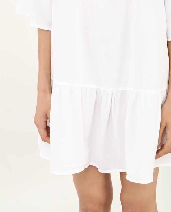 Robe à basque blanc - Pimkie