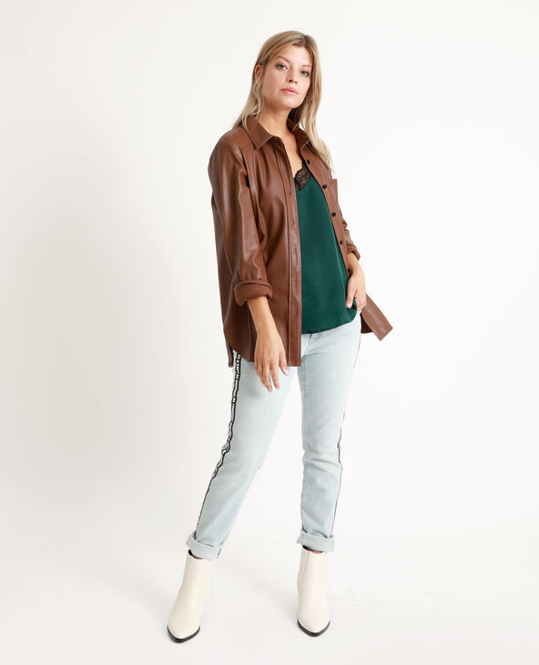 Top dentelle vert foncé - Pimkie
