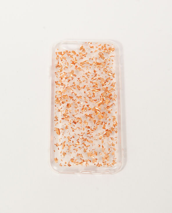 Coque transparente doré - Pimkie