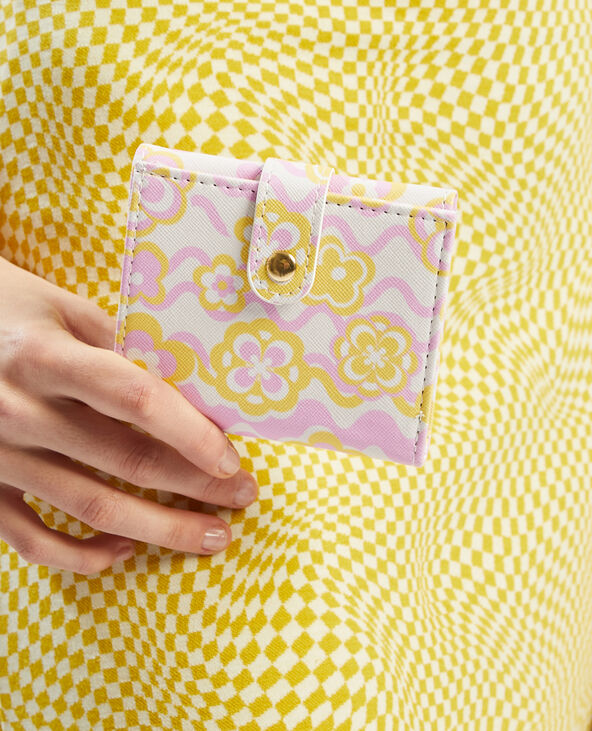 Porte-monnaie motif fleurs rose - Pimkie