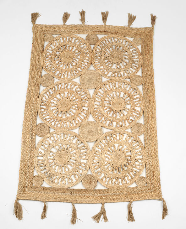 Grand tapis jute beige - Pimkie