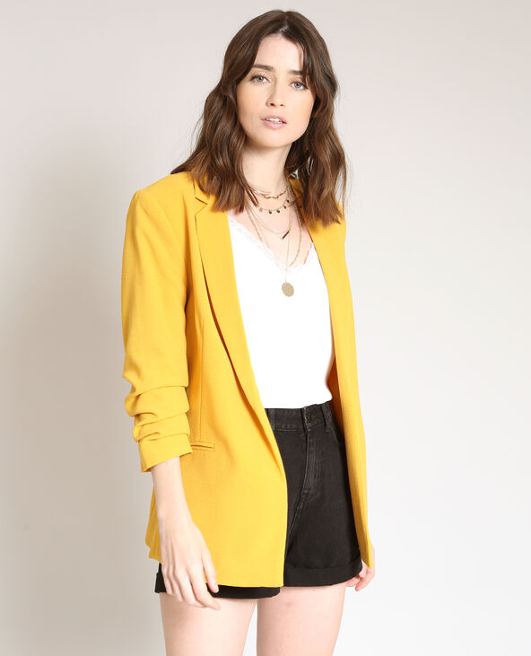 Blazer manches 3/4 camel - Pimkie