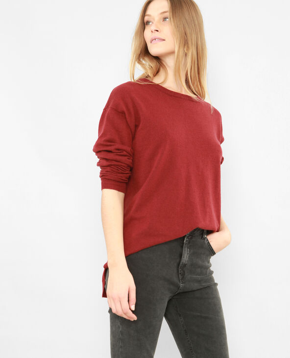 Pull long bordeaux - Pimkie