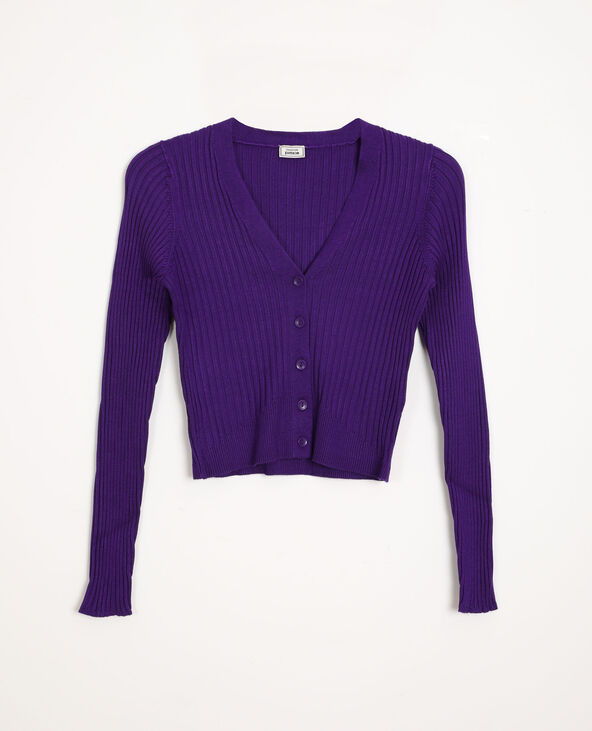 gilet court violet