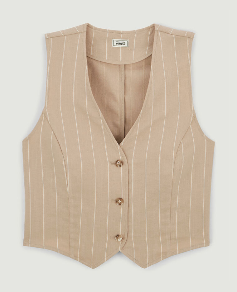 Gilet barman blanc - Pimkie