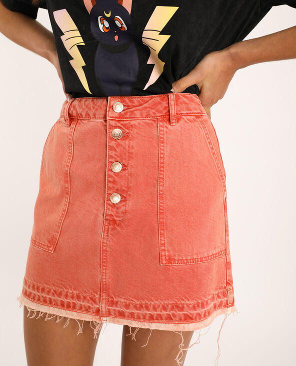 Jupe courte rose - Pimkie