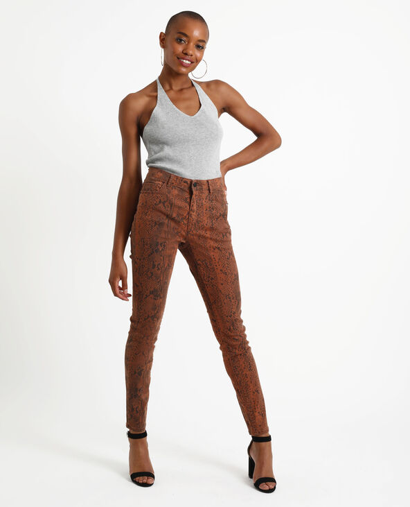 Pantalon hot sale skinny imprimé