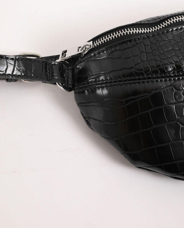 Sac banane faux cuir noir - Pimkie