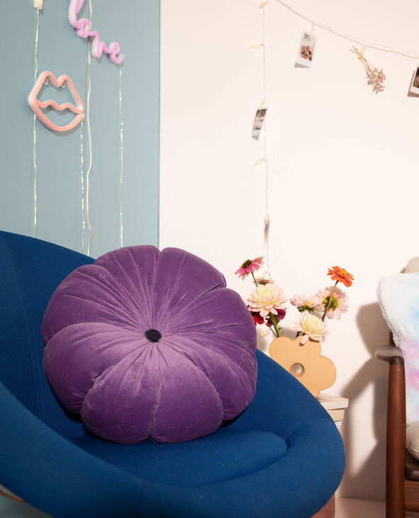 Coussin fleur violet - Pimkie
