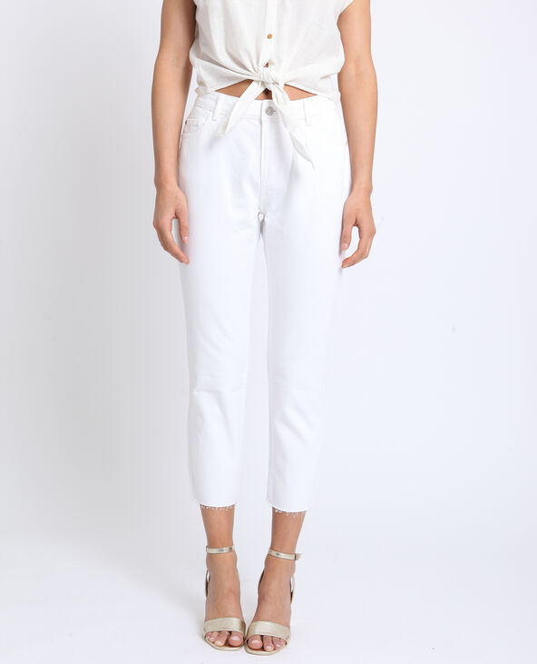 Jean mid waist blanc - Pimkie